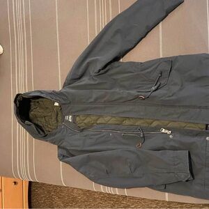 Levi's Dark Gray Hooded Raincoat